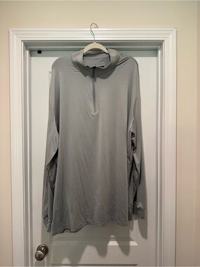 PGA Tour Light Gray Performance Quarter-Zip Pullover
